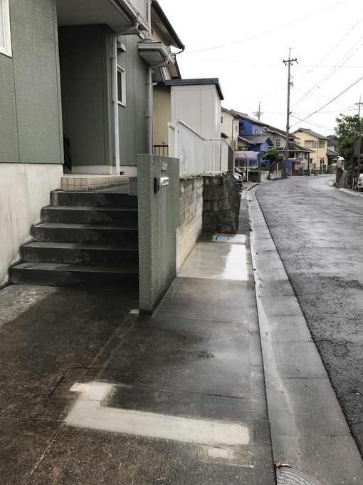 樹木撤去および門柱・花壇解体 エクステリア